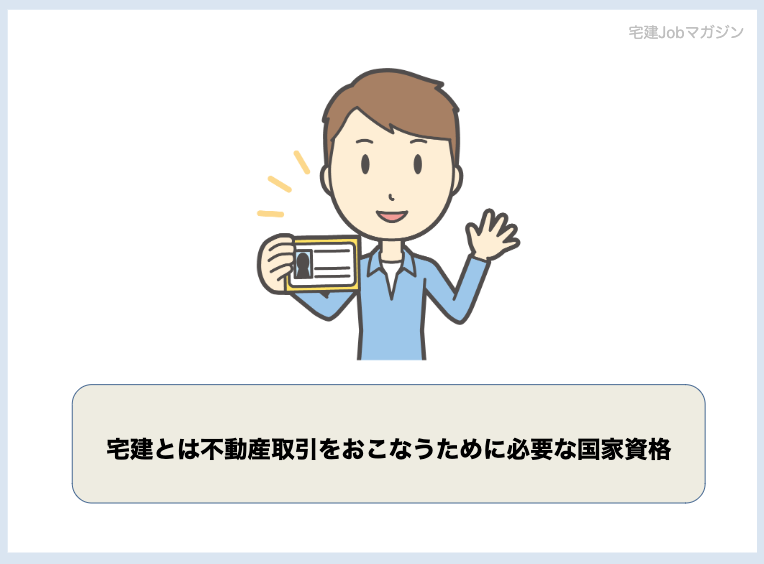 宅建(宅地建物取引士)とは不動産取引をおこなうために必要な国家資格