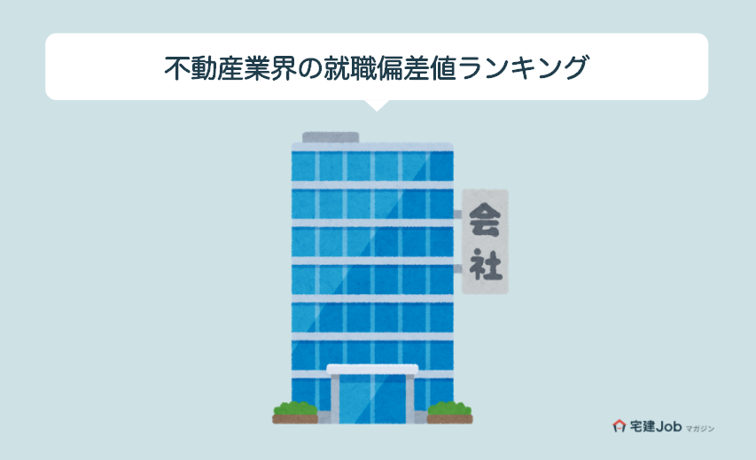 不動産業界の就職偏差値ランキング