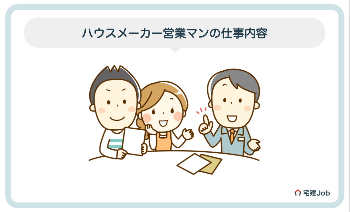 ハウスメーカー営業マンの仕事内容