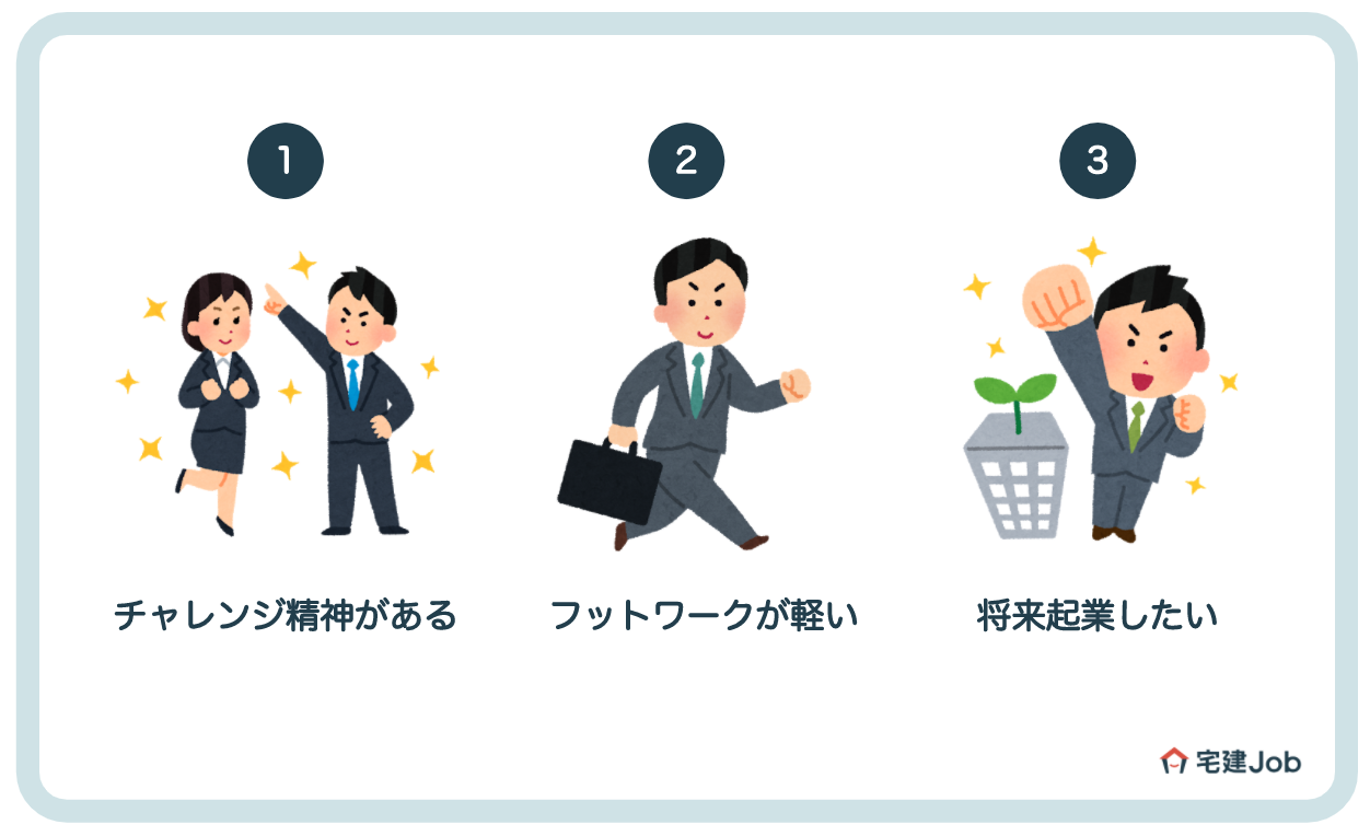 用地仕入れ営業に向いている人